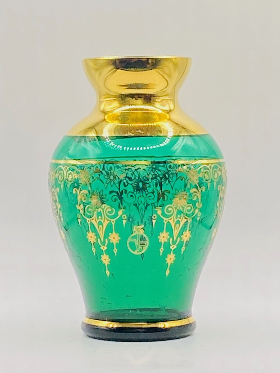 よ*ー様 Murano Green and Gold VETRO ARTISTI VR Vecchia Murano 4.25