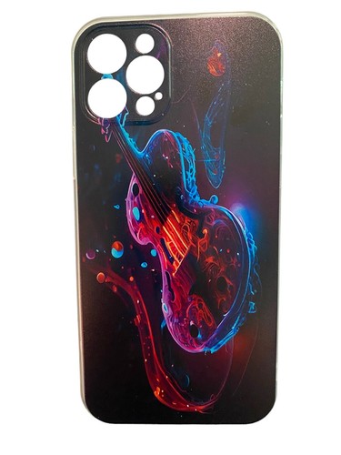 iPhone 12 Pro Case Black Aesthetic Magic Guitar Musical Protective - 第 1/3 張圖片