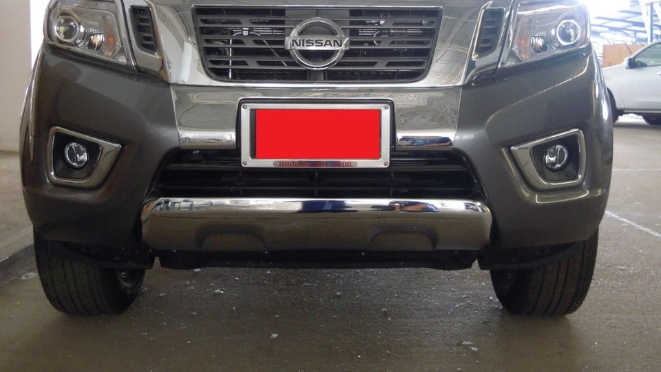 Front Cladding Under Bumper Chrome for Nissan NP300 Navara Frontier 2015 2016 17 - Image 2 of 3
