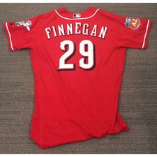Reds brandon finnegan game used spring training jersey 