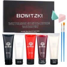 Halloween Clown Make up Kit Liquid Latex Fake Blood FOR Vampire Makeup 30ml 5