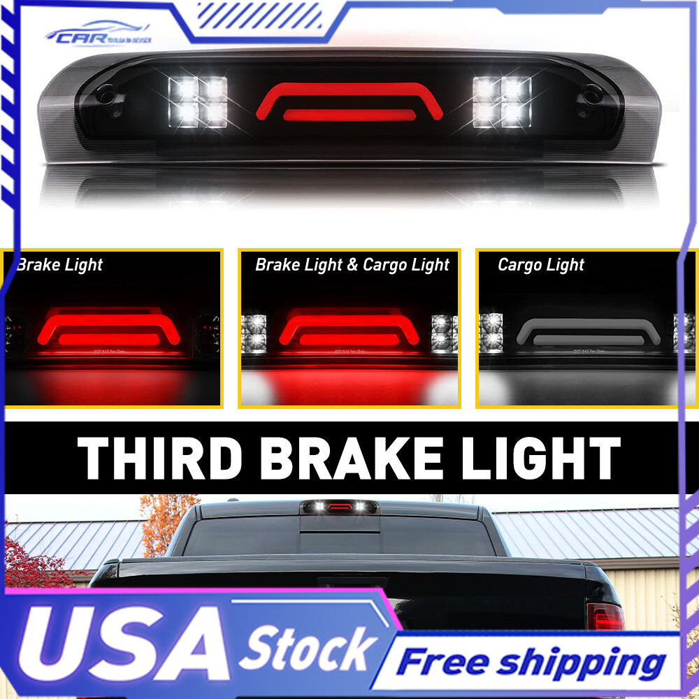 Smoke LED Third Brake Cargo Light Compatible with Dodge RAM 1500 2500 3500
