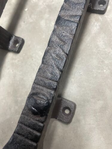 Heavy cast iron metal Sliding Door Handle Pull VTG Foundry Barn Gate Shed 9 " - Picture 5 of 6