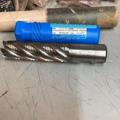 Niagara Cutter HSCO 6 Flutes Rougher Finisher End Mill 1-1/4 Dia 1-1/4 Shank New