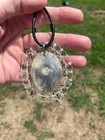 Huge Vintage Mexican Sterling Silver 9.25 turquoise Pendant/ Pin — photo 6