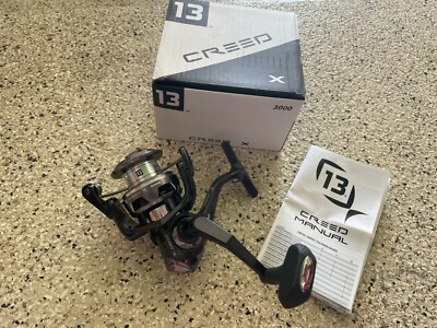 NEW 13 Creed X 3000 Spinning Fishing Reel, CRK3000 Black / Silver / Chrome | eBay NEW 13 Creed X 3000 Spinning Fishing Reel, CRK3000 Black / Silver / Chrome | eBay