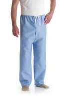 Medline Solid Blue Drawstring Pajama Pants - Size XL - 1 Dozen 12 Pants 