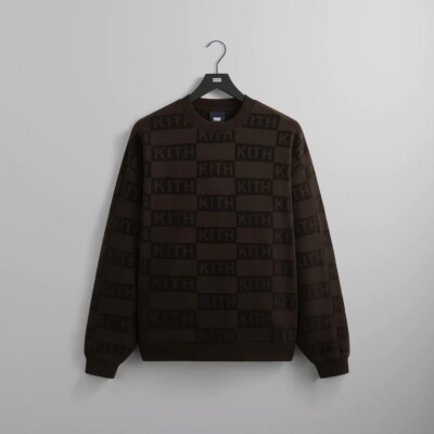 KITH Flocked Monogram Nelson Crewneck -studio 
