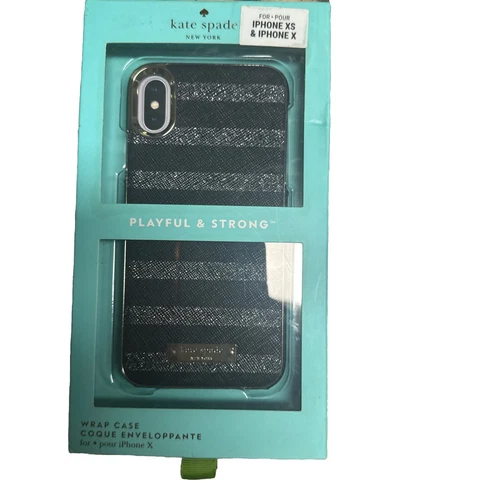 kate spade New York-Case for Apple iPhone X and XS Glitter silver/glitter stripe - Picture 3 of 4