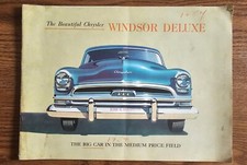 Vintage Chrysler Car Dealer Brochure 1954 Windsor Deluxe