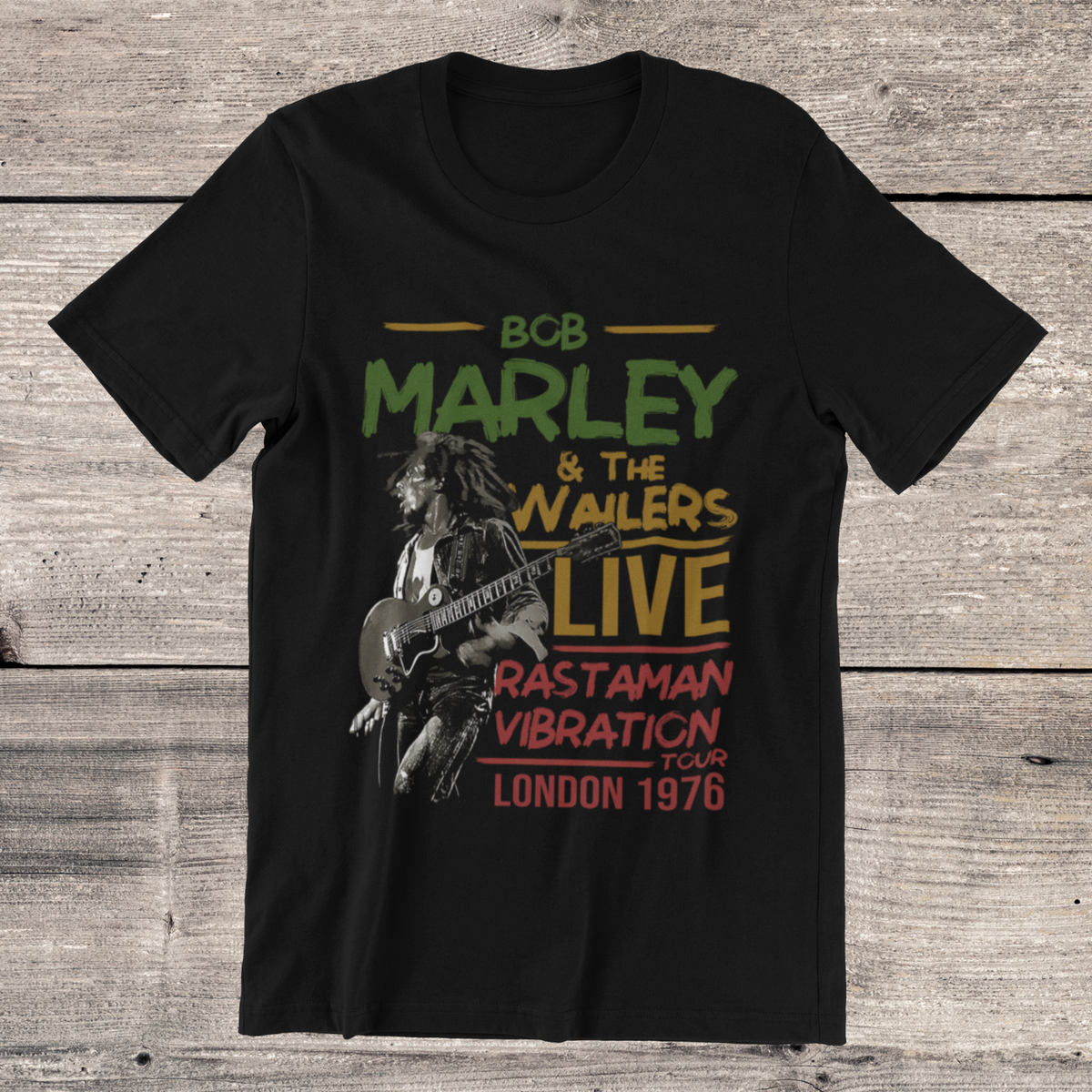 Bob Marley & The Wailers T-Shirt London Tour 1976 Reggae on