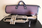 YAMAHA YTR-136 Trumpet silver Bb musical instrument Mouthpeace hard case
