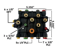 Air Manifold A1214736003 For Freightliner Columbia / Century A12-14736-003