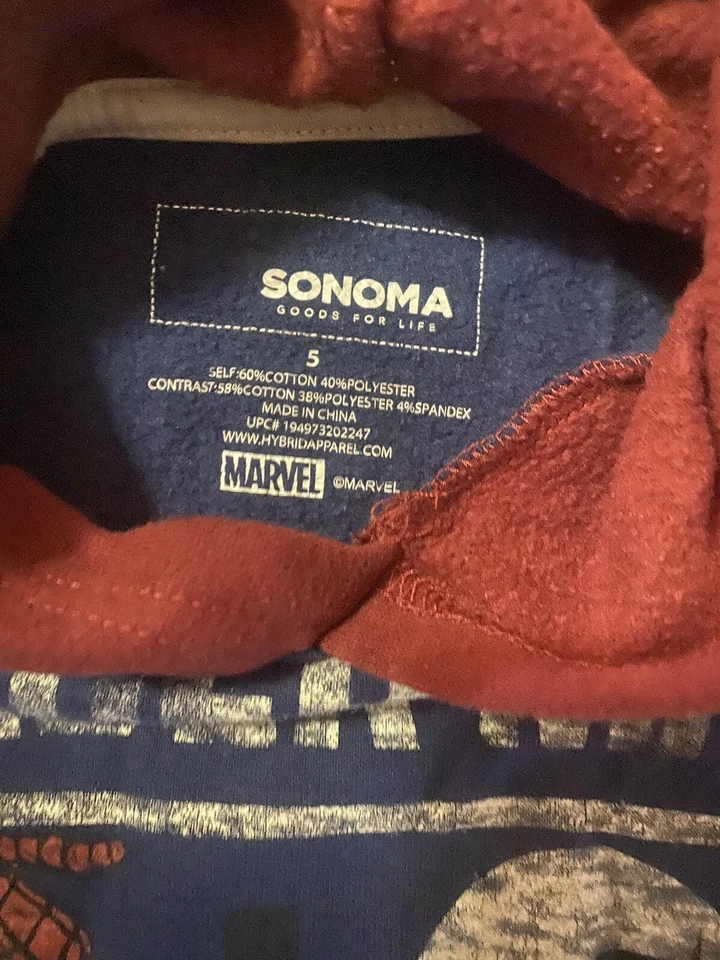 Spider-Man Hoodie size 5 - Image 3 of 4