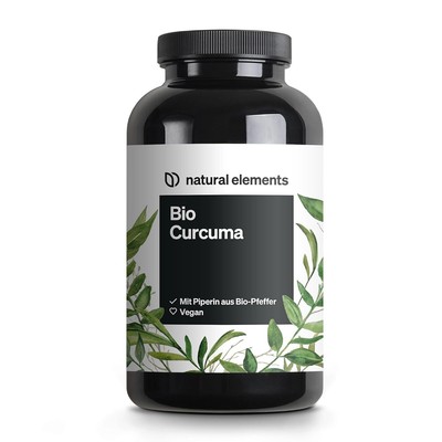 Bio Curcuma - 240 Kapseln - 4542mg Bio Kurkuma + Bio schwarzer Pfeffer pro