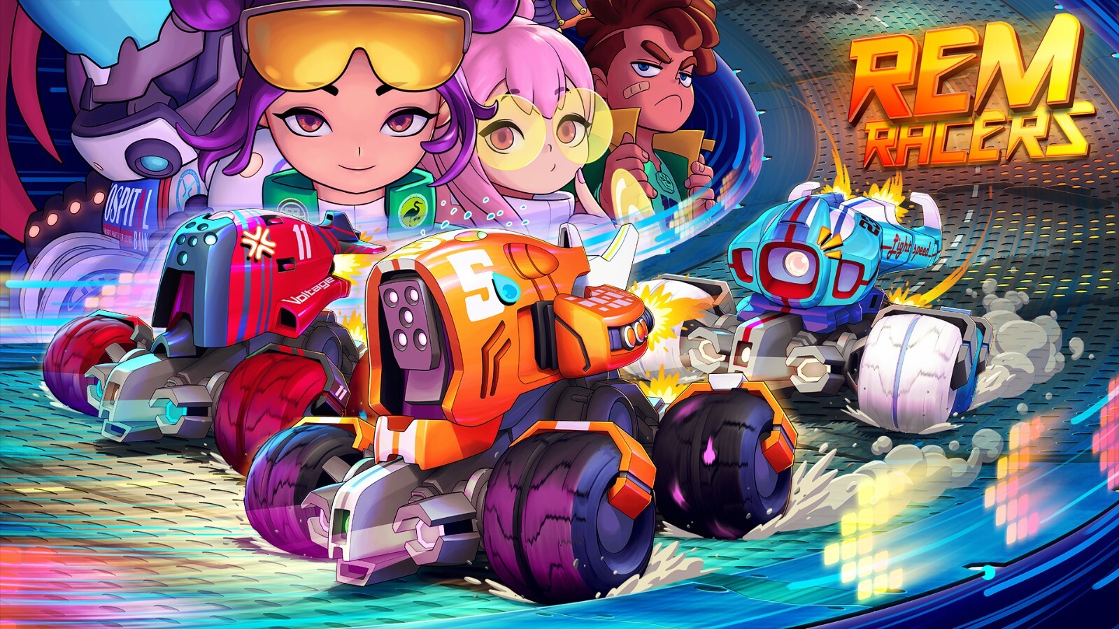 REM Racers Board Game by Corvus Belli