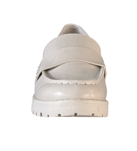 Old Navy Chunky Lug Sole Shoes Light Gray Ivory Sz 6 Clueless Preppy Y2K 90s NWT - Picture 3 of 12