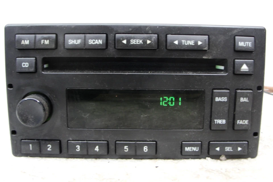 Ford OEM single CD RADIO AMFM Escape Crown Vic Grand Marquis Marauder 03-10 5W7T - Image 4 of 4