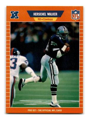 Herschel Walker 1989 Pro Set #96 Dallas Cowboys Mint to Gem