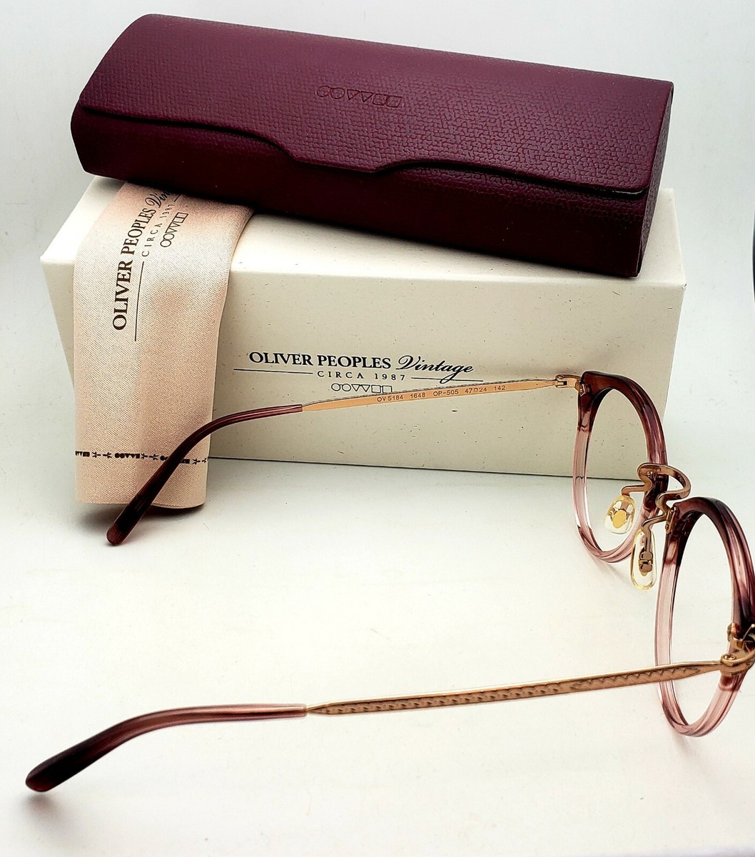 Oliver Peoples Reading Glasses OV5184 1648 18K Gold Rose-Brown