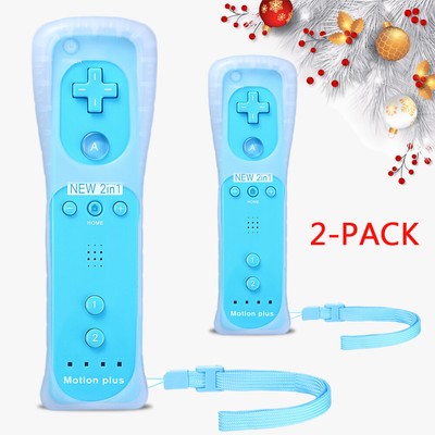 2X Built in Motion Plus Wireless Remote Controller For For Nintendo Wii&Wii U