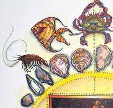 Heart of Flames–Original Mixed Media on Paper, 22.25x30" Valentines,Anniversary 