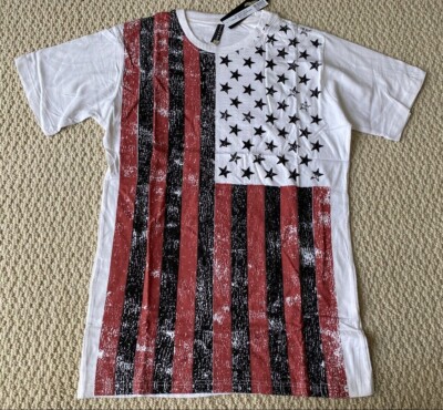 NWT Men's Hawk's Bay American Flag Stars & Stripes Tee Shirt ALL SIZES S-2XL