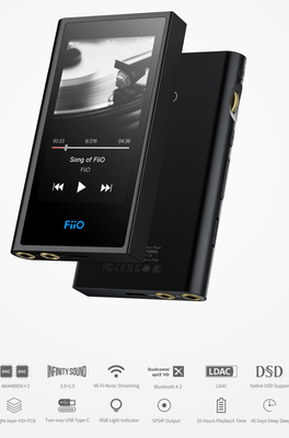 FiiO M9 Wireless Music Prayer Portable Hi-Res FIO-M9-B Black