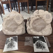 Pair Used Niles RS6 Pro Rock Outdoor Speaker - Granite Great Sound FREE SHIPPING