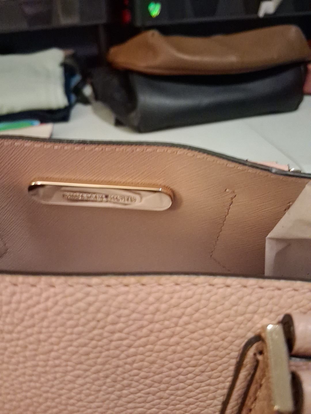 Michael Kors Adele leather messenger bag  Ballet pink Crossbody & Satchel Purse  thumbnail 9