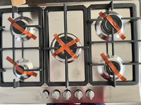 Bosch PGQ7B5B90 75cm 5 Burners Gas Hob - Silver