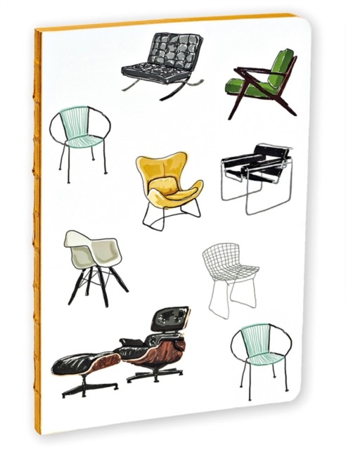 Mid Century Modern Chairs A5 Notebook