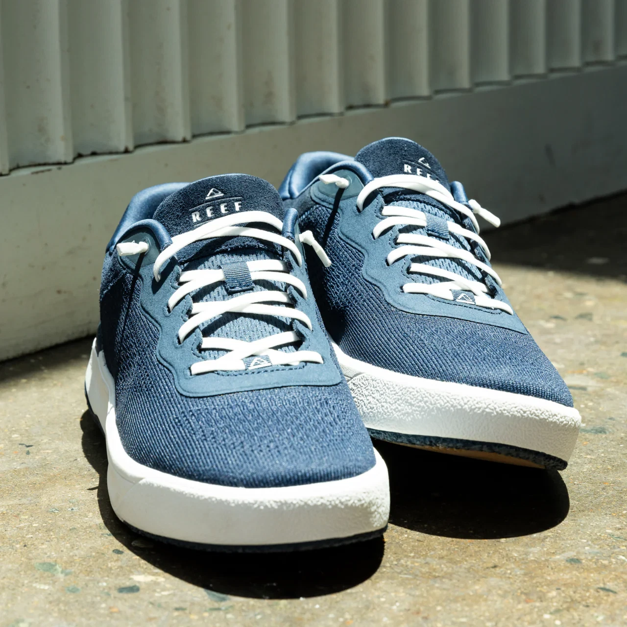 REEF Shoreline Del Mar Men’s 8 Navy New Tags Box Casual Shoe Comfort