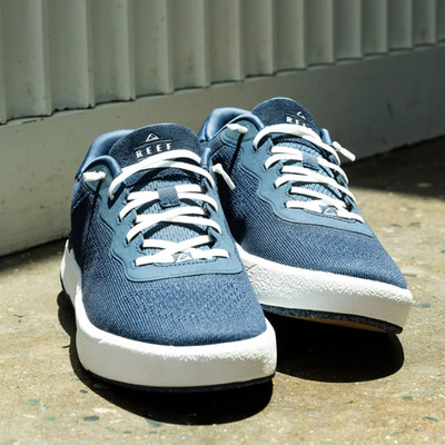 REEF Shoreline Del Mar Men s 8 Navy New Tags Box Casual Shoe Comfort