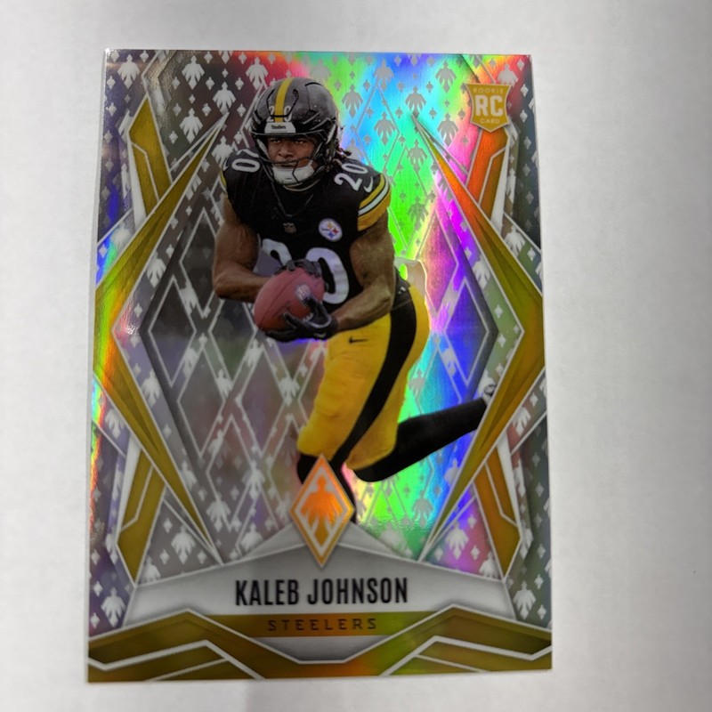 2025 Panini Phoenix KALEB JOHNSON #182 Phoenix Rookie /149-Steelers