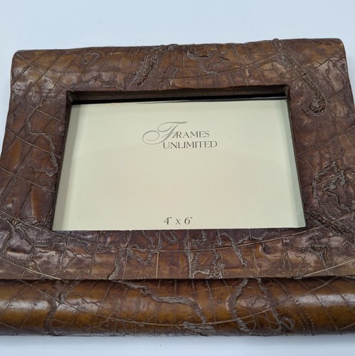 Frames Unlimited Old World Scroll Style Brown Wood Look Easel Picture Frame - Picture 2 of 15