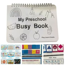 My Preschool Busy Book Educational Toys Gift for Kids Toddlers CW