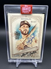 2019  Topps Archives Allen & Ginter Marwin Gonzalez #26 Auto /27