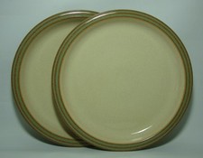 2 x DENBY CAMELOT 10 1/8" DINNER PLATES IN VERY GOOD CONDITION