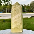 3PC 7.41LB Natural Citrine Crystal Obelisk Tower Wand Point Reiki Healing — photo 7