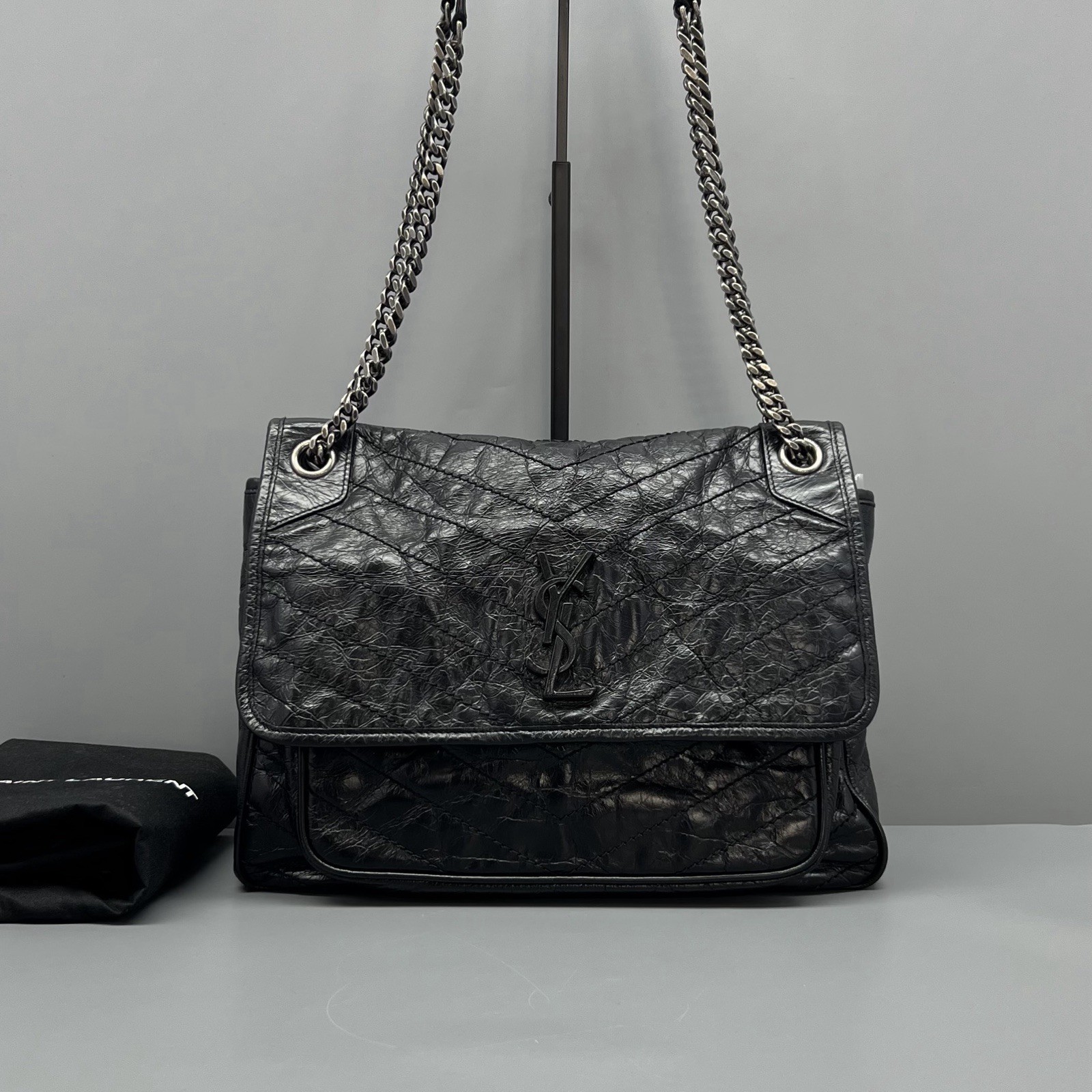 Authentic Pre-owned Saint Laurent Niki Large Black