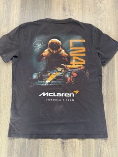 McLaren Formula 1 Motor Sport Team Lando Norris LN4 Black Shirt Size M