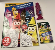 Crayola Ltd. Ed. 48 Page Coloring Bk with 8Pk Crayons Sharpener Mulberry