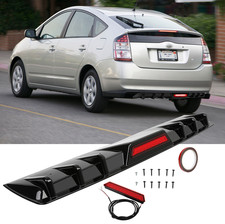 Schwarz glänzend Diffusor Heckdiffusor Mit LED Licht für Toyota Prius w2 w3 w5