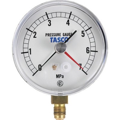 TASCO TA148AF-270 75mm diameter pressure gauge (7.0 MPa setting needle type)