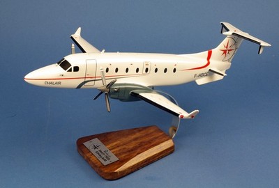Chalair Aviation Beechcraft 1900D F-HBCE Desk Top Display Model 1/45 PS Airplane