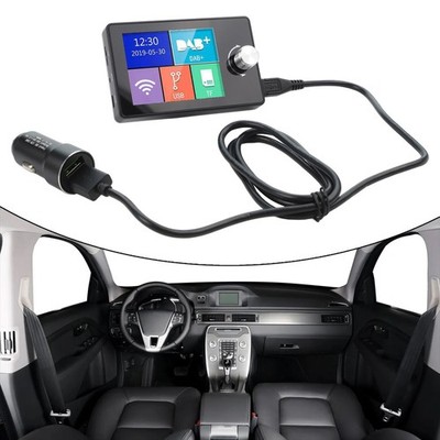 DAB Digital Receiver mit buntem Display für verbessertes Audioerlebnis im Auto