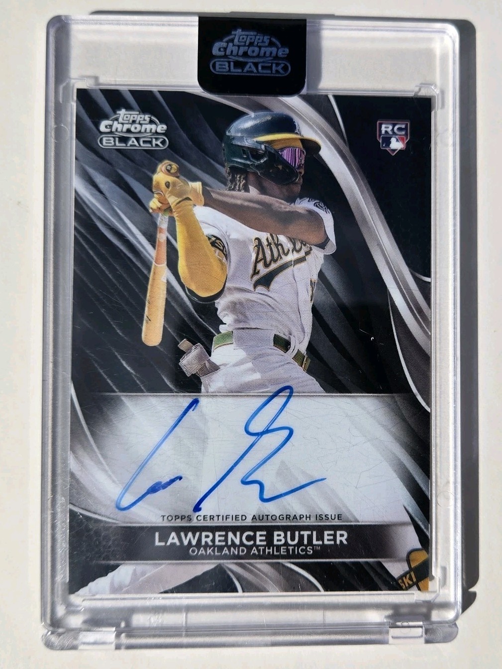 2024 Topps Chrome Black - Autographs Lawrence Butler Auto Rookie #CBA-LB