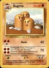 Pokemon Base Set Unlimited Dugtrio 19/102 RARE HP
