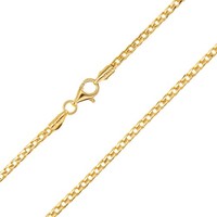 Vergoldete Franco-Kette Sterling Silber Halskette